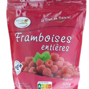 Framboises surgelées 100% naturelles - Sachet 500g