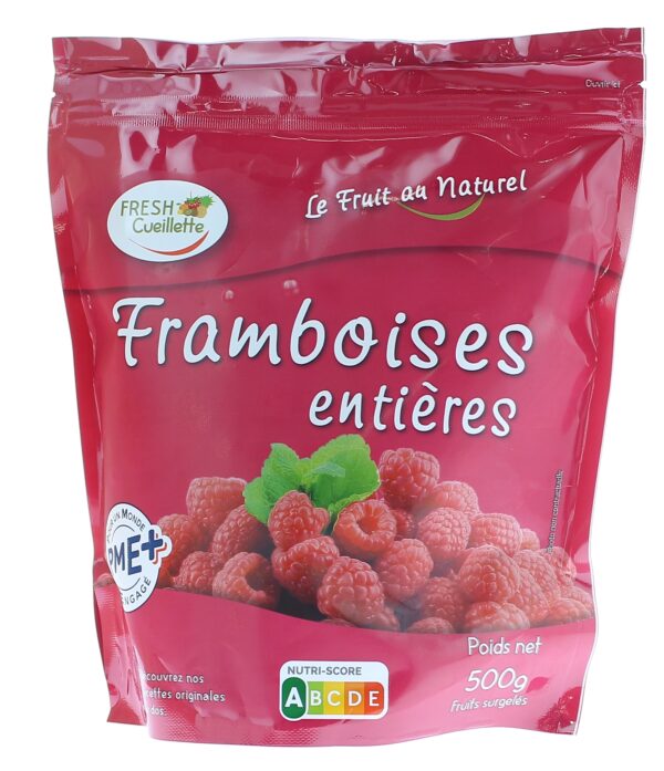 Framboises surgelées 100% naturelles - Sachet 500g