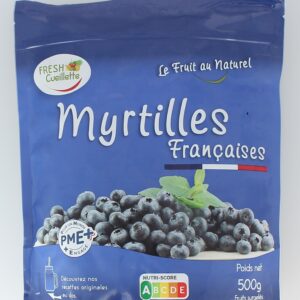 Myrtilles surgelées –100% naturelles - Sachet 500g - Cultivées en France 🇫🇷