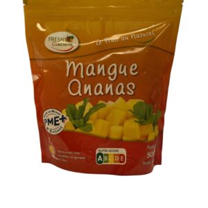 Mélange mangue & ananas surgelés – 100% naturel - Sachet 500g