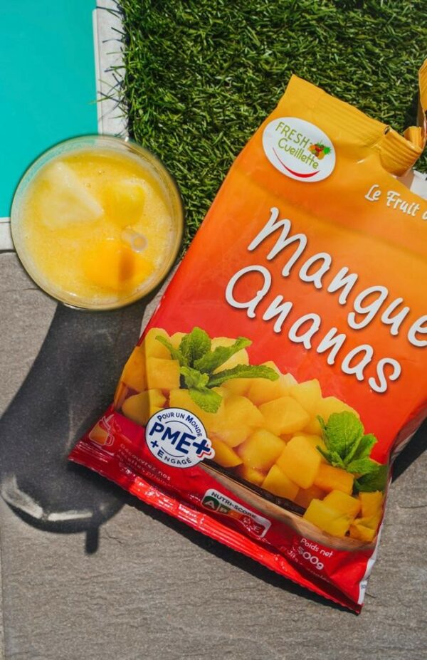 Mélange mangue & ananas surgelés – 100% naturel - Sachet 500g – Image 3