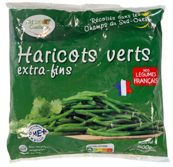 Haricots verts extra-fins surgelés – 100% naturels – Origine France