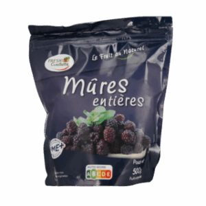 Mûres surgelées entières – 100% naturelles - Sachet  500g