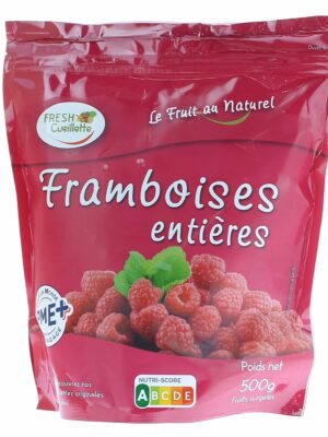 Framboises surgelées 100% naturelles - Sachet 500g
