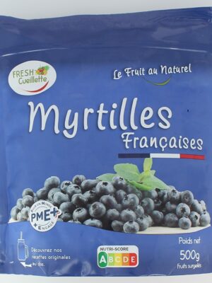 Myrtilles surgelées –100% naturelles - Sachet 500g - Cultivées en France 🇫🇷