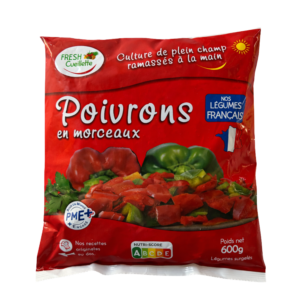 Poivrons rouges & verts en morceaux surgelés – Origine France