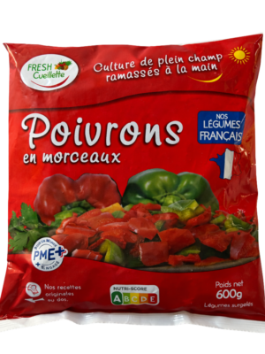Poivrons rouges & verts en morceaux surgelés – Origine France
