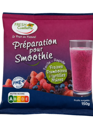 Smoothie prêt à mixer fruits rouges – Sachet 150g