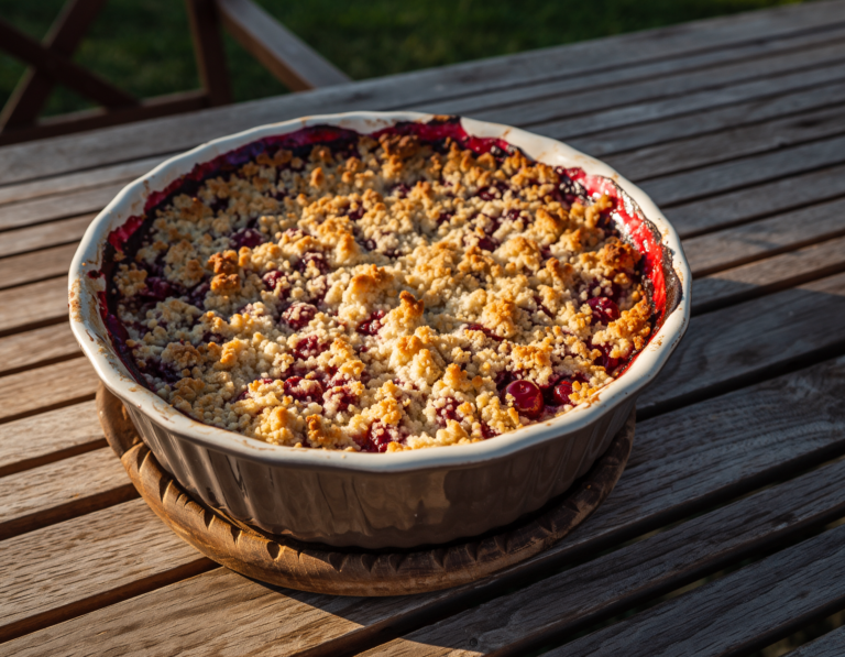 Crumble de griottes