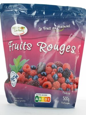 Cocktail de fruits rouges surgelés - 100% naturel – Sachet 500g – Mélange 5 fruits