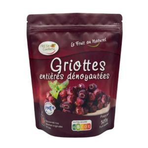 Griottes surgelées dénoyautées – Sachet 500g