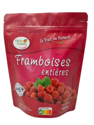 Framboises surgelées - Sachet 500g