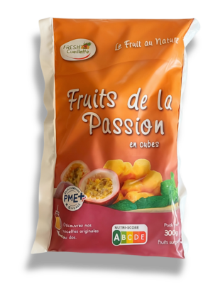 Fruits de la passion en cubes - Sachet 300g